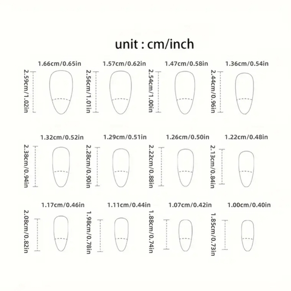 24 Pieces Fake Press On Nails - Picture 3 of 6